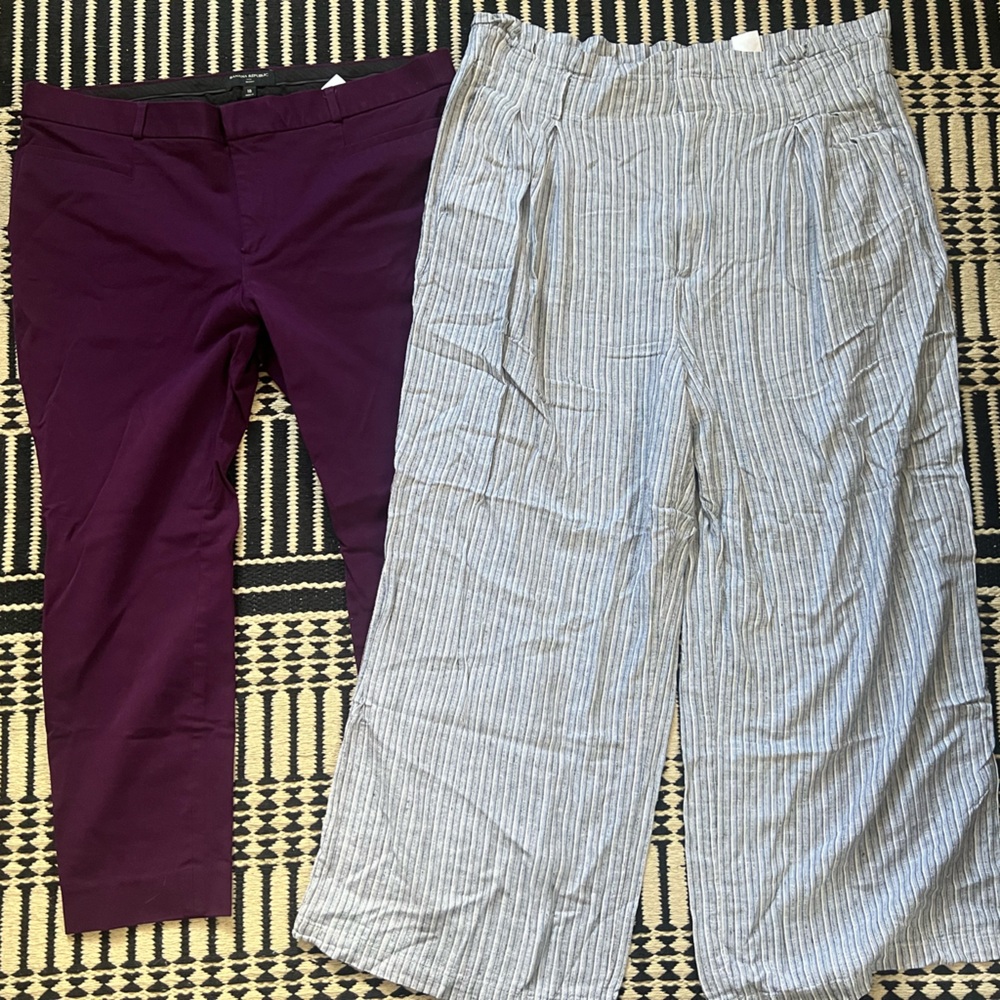 Banana Republic- 2 pairs of pants size 18